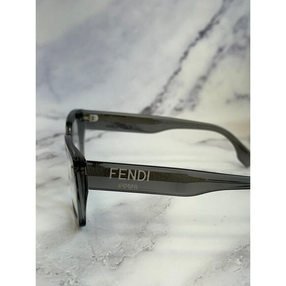 NEW Fendi FE50094F Grey Transparent Square Eyeglasses Frames - Picture 8 of 11